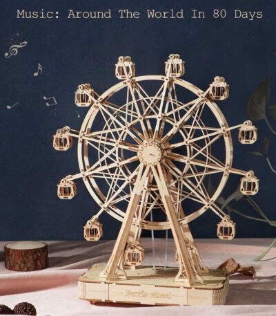 Wooden Rotatable Ferris Wheel Model