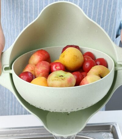 Multifunctional Plastic Vegetable Washing Basket, Fruit Sieve Basin
